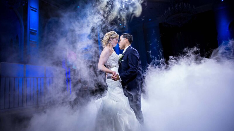 Bride & Groom dancing